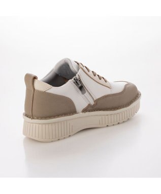 ing <ing>【サスティナブル】厚底レースアップスニーカー オークコンビ