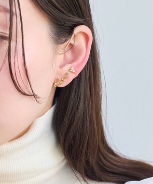 Phoebe ラッキーレターピアス&イヤリング(チャーム)/片耳 ゴールド