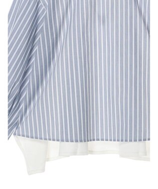 AMERICAN HOLIC 異素材バックタックドッキングプルオーバー Stripe