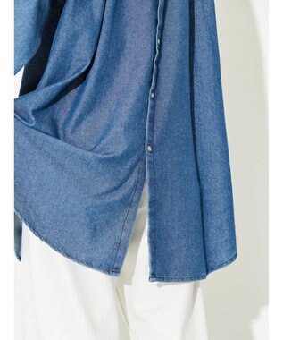 AMERICAN HOLIC デニムブザムバックボタンチュニック Indigo