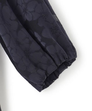 23区 L 【APPLAUDIR】フラワーサテンオパール ドレス ネイビー系