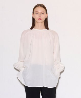 JOSEPH 【洗える】シルクデシン　ロングスリーブブラウス