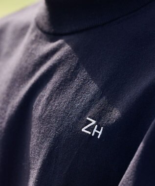 ZERO HALLIBURTON ニットモックネックTシャツ ZHG-M5S9b 82959 ブラック
