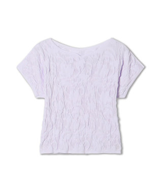 Chacott 【ノーソーイングニット】バレリーナネックコンパクトTシャツ