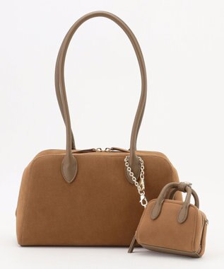 自由区 【SHIHOさん着用】スエードライクボストン バッグ