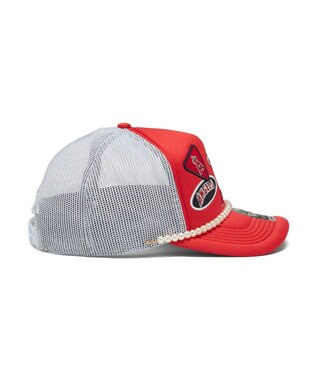 WEGO 【ユニセックス着用ITEM】＇47　HITCH　FM　MLB　TRENDY　TEAM レッド