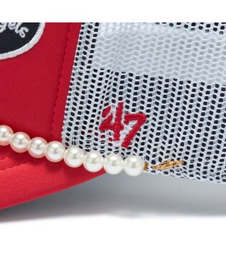 WEGO 【ユニセックス着用ITEM】＇47　HITCH　FM　MLB　TRENDY　TEAM レッド