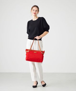 LA BAGAGERIE 【撥水ナイロン】ベーシックA4トート レッド