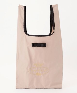 TOCCA 【WEB＆一部店舗限定】【折り畳み収納可能】POINT OF RIBBON ECOBAG エコバッグ ベージュ系