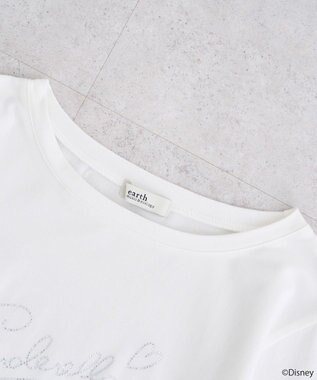 earth music&ecology シンデレラ／ビジューロゴプルオーバー White