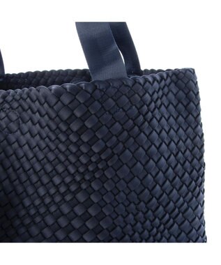 UNBILLION ポーチ付きネオプレーンメッシュビッグトートバッグ ネイビー