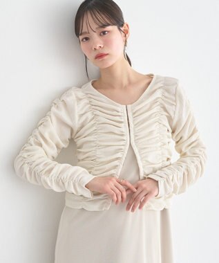 earth music&ecology フロントホックシャーリングトップス