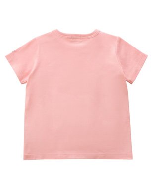 MIKI HOUSE HOT BISCUITS 【70-120cm】【Everyday Series】ワンポイント 半袖Tシャツ ピンク