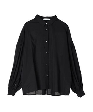 AMERICAN HOLIC ＵＶカット／接触冷感ギャザースリーブブラウス　 Black