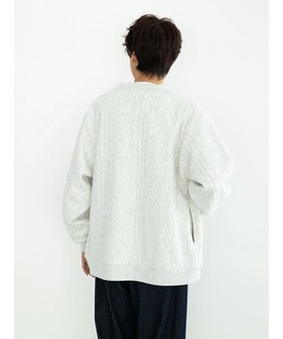 CRAFT STANDARD BOUTIQUE ケーブル柄カットカーディガン2 Oatmeal