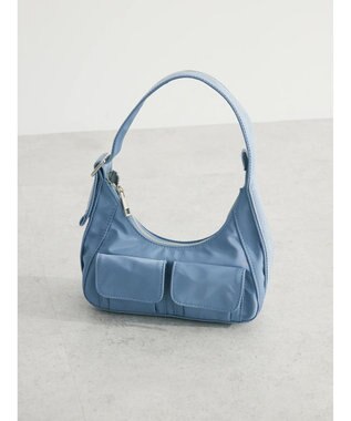 Green Parks ・ＱＵＯＮ　ダブルポケットホーボーバッグ Blue