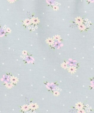 ANY KIDS 1分丈 スパッツ ミント×花柄