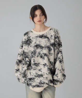 WEGO 【ユニセックス着用ITEM/MLサイズ展開】ファジーパターンプルオーバー