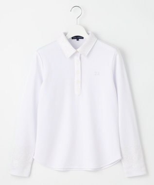 23区GOLF 【WOMEN】【吸水速乾・UVケア】エンブロイダリー長袖シャツ 1枚で決まる 動きやすさ◎