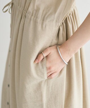 YECCA VECCA ミリタリースキッパーシャツワンピース Beige