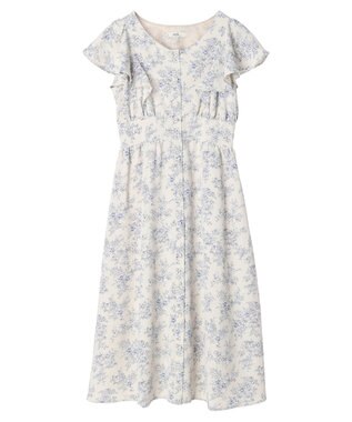 earth music&ecology フラワーフレアワンピース Ivory