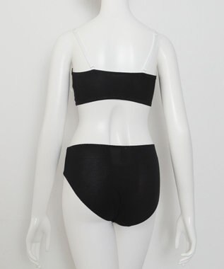 WEGO 【ブラトップ＆ショーツセット】Liliane　Ciel　サイドライン ブラック