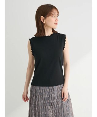Green Parks ・Ｐｅｔｉｔ　Ｆｌｅｕｒ　メローｓｔリブタンクトップ Black