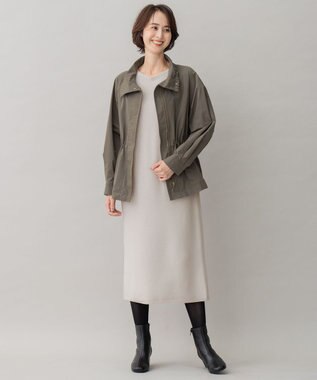 自由区 L 【撥水加工/洗える】キルトコンビアウター ダークブラウン系