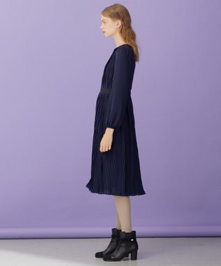 TOCCA 【洗える！】STAIRWAY ドレス ネイビー系