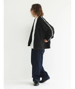 CRAFT STANDARD BOUTIQUE 【リサイクル】ラインカーディガン Black