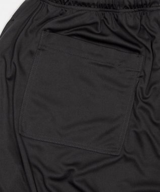 WEGO 【機能性パンツ/ウエストゴム】サルエルパンツ ブラック中濃色