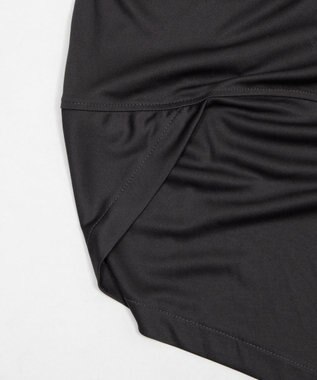 WEGO 【機能性パンツ/ウエストゴム】サルエルパンツ ブラック中濃色