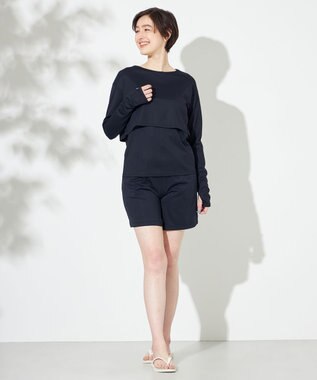 HELLY HANSEN 【UVカット・耐海水・耐塩素】シャルムラッシュガード3ウェイトップス ブラック