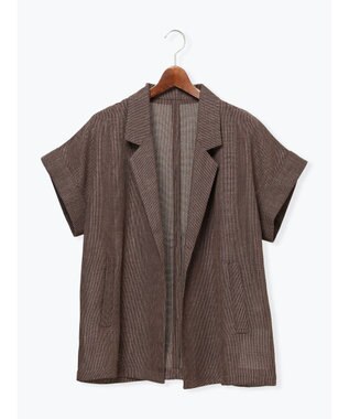 Te chichi カラミメッシュジャケット《2026 SUMMER LOOK item》 ブラウン