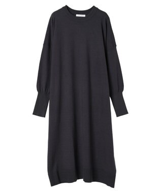 Green Parks オーバーサイズニットワンピース Charcoal Gray