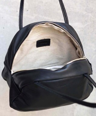 FOLNA RD ソフトレザーボストンバッグ S-SIZE ブラック