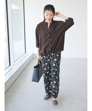 CRAFT STANDARD BOUTIQUE バンブー風ハンドルメルカドトートバッグ Black