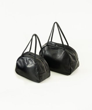 FOLNA RD ソフトレザーボストンバッグ S-SIZE ブラック