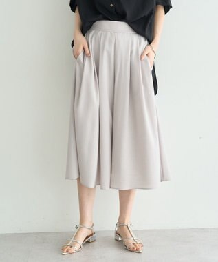 YECCA VECCA 【UVカット】ガウチョパンツ Light Gray