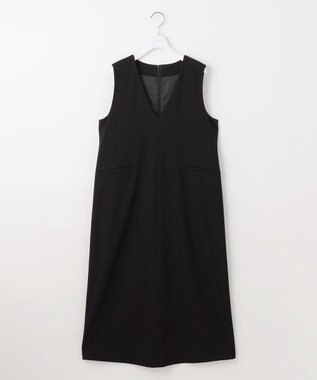 ANY SIS S ビューティサーモ2WAYストレッチ ジャンパースカート ブラック