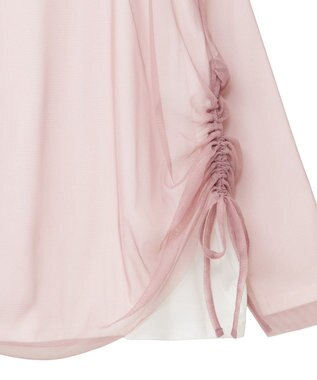 earth music&ecology ＳＥＴ２点ドロストシアープルオーバー＋ロゴＴｅｅ Pink