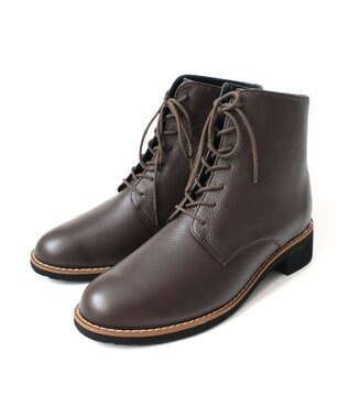 Pointer 本革レースアップブーツ ダークブラウン