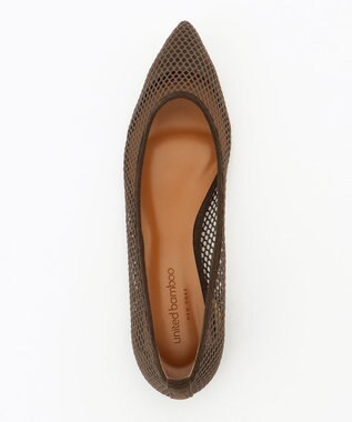 united bamboo メッシュポインテッドパンプス ブラウン系