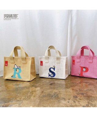 ROOTOTE 8599【スヌーピー】IP.ベビールー.ボックスジュート.ピーナッツ-9D 01：R-ベージュ