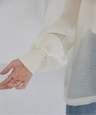 WEGO 【ANGIE VINTAGE】オーガンジープルオーバー ホワイトアイボリー