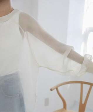 WEGO 【ANGIE VINTAGE】オーガンジープルオーバー ホワイトアイボリー