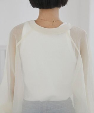 WEGO 【ANGIE VINTAGE】オーガンジープルオーバー ホワイトアイボリー