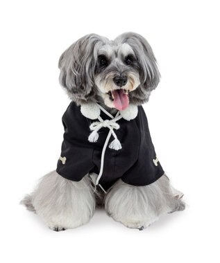 PET PARADISE ペットパラダイス 紋付き刺繍袴 小型犬 ブラック×ホワイト