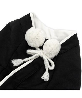 PET PARADISE ペットパラダイス 紋付き刺繍袴 小型犬 ブラック×ホワイト