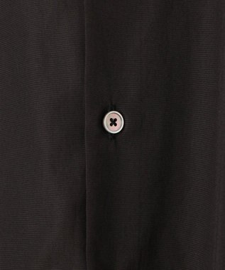 JOSEPH HOMME 【HIGH GRADE LINE】コットンポプリン　バンドカラーシャツ ブラック系